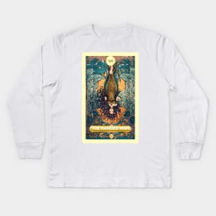 The Hanged Man Card From the Light Mermaid Tarot Deck. Kids Long Sleeve T-Shirt